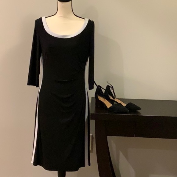 Chaps Dresses & Skirts - Chaps dress. Black and white. Size 12.